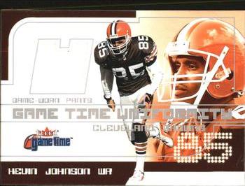 2001 Fleer Game Time - Uniformity #NNO Kevin Johnson Front