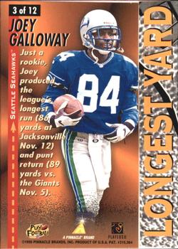 1996 Action Packed - Longest Yard #3 Joey Galloway Back