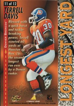1996 Action Packed - Longest Yard #11 Terrell Davis Back