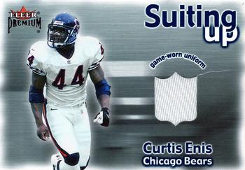 2001 Fleer Premium - Suiting Up #NNO Curtis Enis Front
