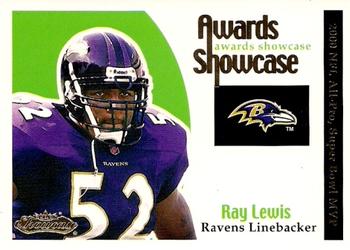 2001 Fleer Showcase - Awards Showcase #8 AS Ray Lewis Front