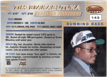 1996 Bowman's Best #140 Tim Biakabutuka Back