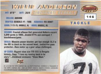 1996 Bowman's Best #146 Willie Anderson Back