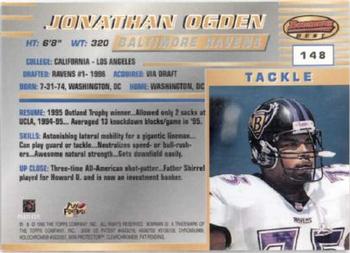 1996 Bowman's Best #148 Jonathan Ogden Back