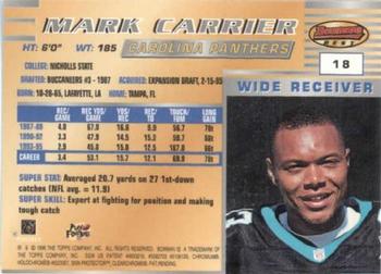 1996 Bowman's Best #18 Mark Carrier Back