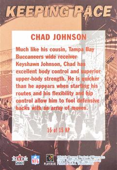2001 Fleer Tradition - Keeping Pace #15 KP Chad Johnson Back