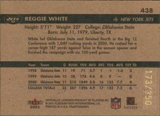 2001 Fleer Tradition Glossy - Rookie Minis #438 Reggie White Back