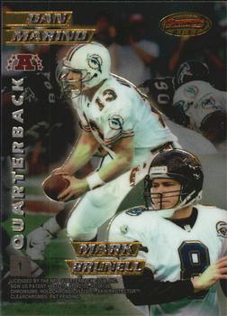 1996 Bowman's Best - Mirror Images #1 Steve Young / Kerry Collins / Dan Marino / Mark Brunell Back