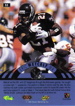 1996 Classic NFL Experience #53 Eric Metcalf Back