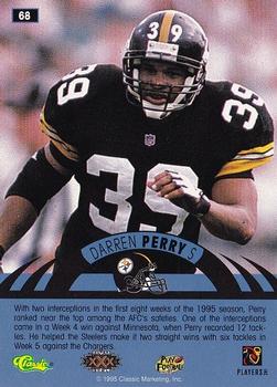 1996 Classic NFL Experience #68 Darren Perry Back