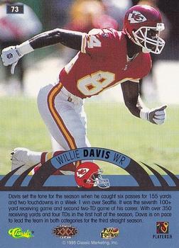 1996 Classic NFL Experience #73 Willie Davis Back