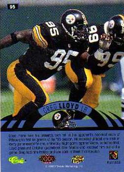 1996 Classic NFL Experience #95 Greg Lloyd Back