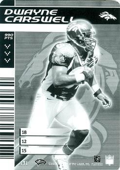 2001 NFL Showdown 1st Edition - Monochrome #131 Dwayne Carswell Front