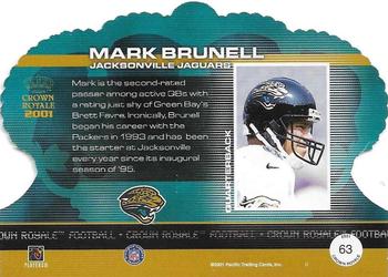 2001 Pacific Crown Royale - Retail #63 Mark Brunell Back