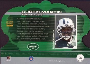 2001 Pacific Crown Royale - Retail #95 Curtis Martin Back