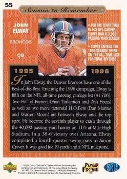 1996 Collector's Choice #55 John Elway Back