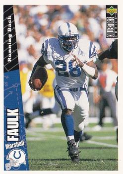 1996 Collector's Choice #91 Marshall Faulk Front