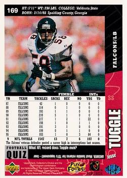 1996 Collector's Choice #169 Jessie Tuggle Back