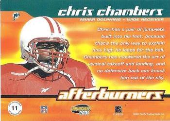 2001 Pacific Invincible - Afterburners #11 Chris Chambers Back