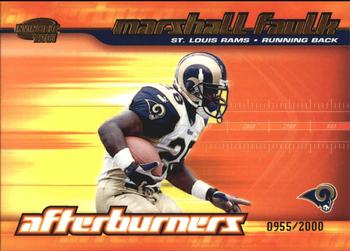 2001 Pacific Invincible - Afterburners #17 Marshall Faulk Front