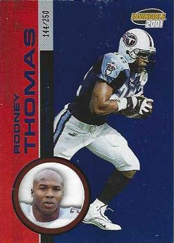 2001 Pacific Invincible - Blue #14 Rodney Thomas Front