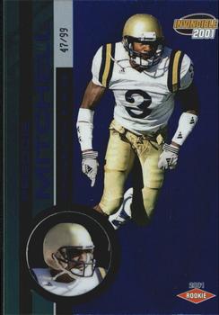 2001 Pacific Invincible - Blue #284 Freddie Mitchell Front