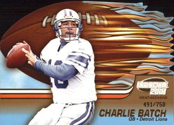 2001 Pacific Invincible - Heat Seekers #8 Charlie Batch Front