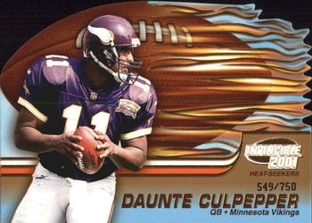 2001 Pacific Invincible - Heat Seekers #12 Daunte Culpepper Front