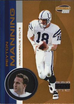 2001 Pacific Invincible - Premiere Date #98 Peyton Manning Front