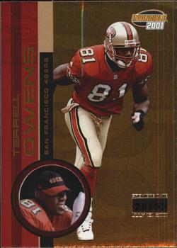 2001 Pacific Invincible - Premiere Date #217 Terrell Owens Front
