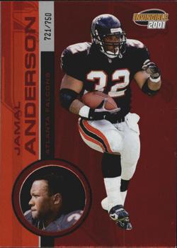 2001 Pacific Invincible - Red #8 Jamal Anderson Front