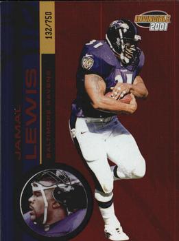 2001 Pacific Invincible - Red #17 Jamal Lewis Front