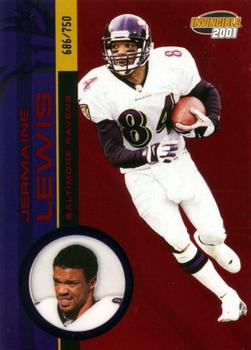2001 Pacific Invincible - Red #18 Jermaine Lewis Front