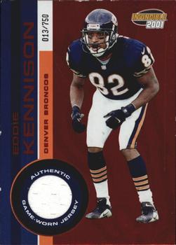 2001 Pacific Invincible - Red #75 Eddie Kennison Front