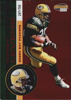 2001 Pacific Invincible - Red #92 Dorsey Levens Front