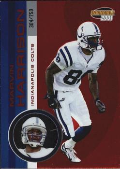 2001 Pacific Invincible - Red #96 Marvin Harrison Front