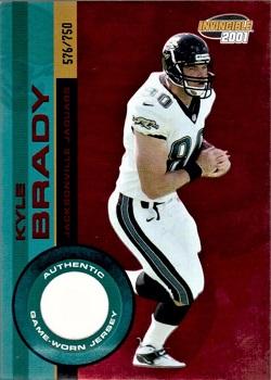 2001 Pacific Invincible - Red #102 Kyle Brady Front