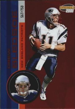 2001 Pacific Invincible - Red #137 Drew Bledsoe Front