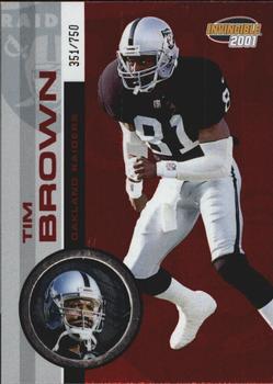 2001 Pacific Invincible - Red #172 Tim Brown Front