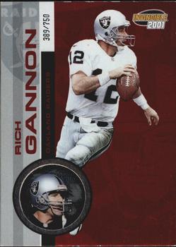 2001 Pacific Invincible - Red #174 Rich Gannon Front