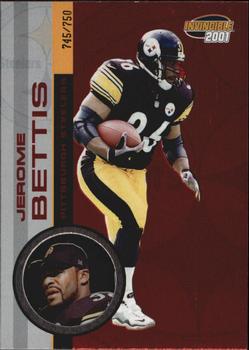 2001 Pacific Invincible - Red #190 Jerome Bettis Front