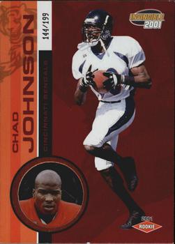 2001 Pacific Invincible - Red #261 Chad Johnson Front