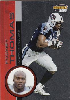 2001 Pacific Invincible - Retail #14 Rodney Thomas Front