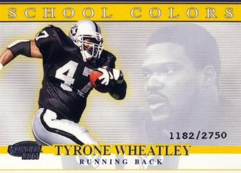 2001 Pacific Invincible - School Colors #23 Tyrone Wheatley Front