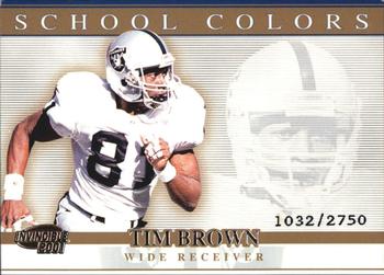 2001 Pacific Invincible - School Colors #31 Tim Brown Front