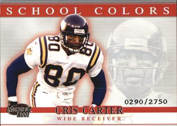 2001 Pacific Invincible - School Colors #35 Cris Carter Front