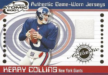 2001 Pacific Prism Atomic - Jerseys #52 Kerry Collins Front