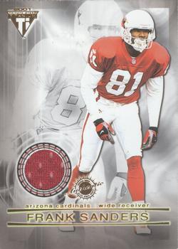 2001 Pacific Private Stock Titanium - Double-Sided Dual Game-Worn Jersey Patches #40 Frank Sanders / Terrell Owens Front