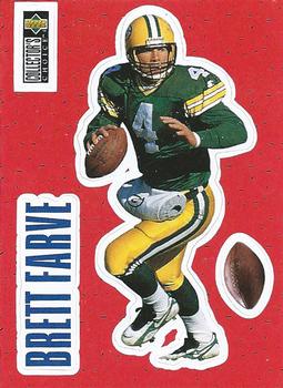 1996 Collector's Choice - Play Action Stick-Ums #S6 Brett Favre Front