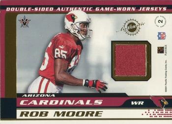 2001 Pacific Vanguard - Double Sided Jerseys #2 Rob Moore / Frank Sanders Back